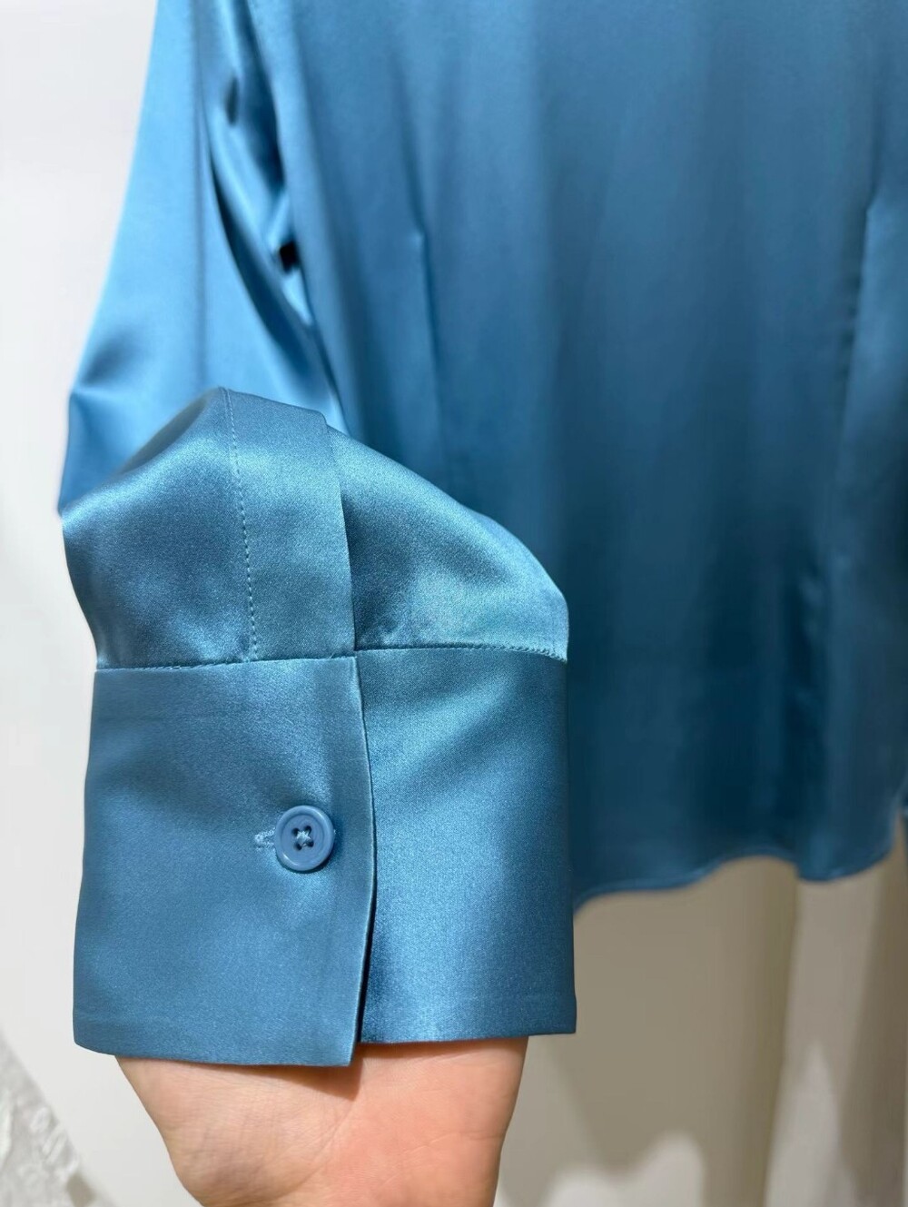 Reformation Raya Silk Button-Up Shirt - Picture 11 of 12